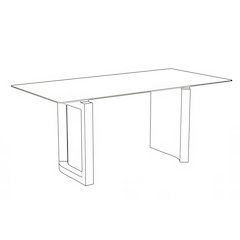 Dining Table Stainless Steel Base, With 55" White Grey Sintered Stone Top