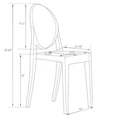 Marion Transparent Acrylic Modern Chair