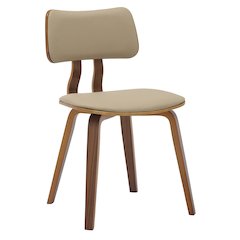 5-Piece Dining Set in Walnut/Light Brown