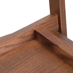 Rivo Collection Elegant Dining Chair in Dark Walnut Color Wood - Set of 2