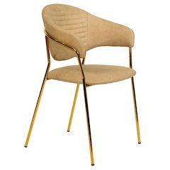 Bella Collection Modern Dining Chair in Taupe Set of 2