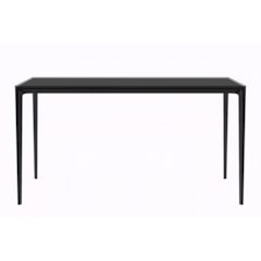 Avo Series Modern Dining Table Black Base, With 55 Clear Glass Top