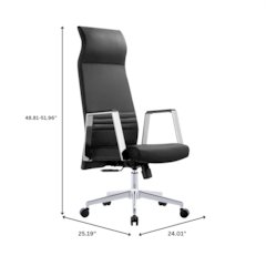 Aleen High-Back Office Chair in Black