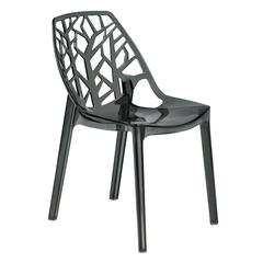 Cornelia Modern Spring Cut-Out Tree Design Stackable Dining Chair