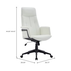 Inifini Collection Modern Office Chair In White