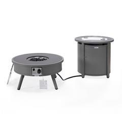 Walbrooke Patio Round Fire Pit and Tank Holder