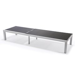 Marlin Patio Chaise Lounge Chair With White Aluminum Frame