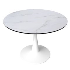 Bristol, 40" Round dining table in White