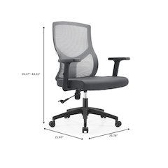Office Glen Series Office Task Chair In Grey