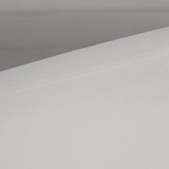 Zuno Collection Modern Single Seater Sofa in White Velvet