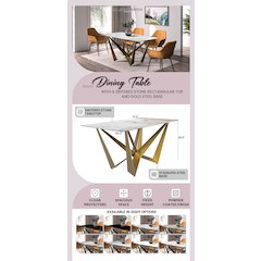 Nuvor Mid-Century Modern Dining Table
