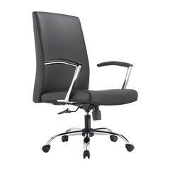 Evander Series Office Chair in Black Leather