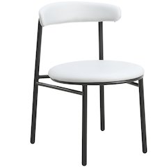 Lume Collection Modern Dining Chair in Grey Set of 2