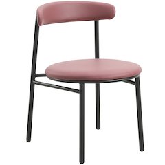 Lume Collection Modern Dining Chair in Burgundy Set of 2