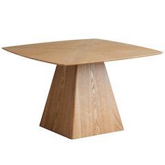 5-Piece Dining Set in Walnut/Beige