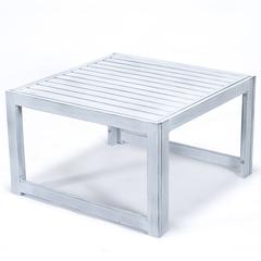 Chelsea Patio Coffee Table With Weathered Grey Aluminum