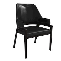 Ethora Collection Modern Wooden Dining Chair in Black
