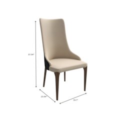 Elm Collection Modern Wooden Dining Chair In Black Velvet