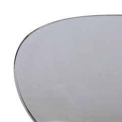 Modern Oyster Transparent Side Chair in Black Base set of 2