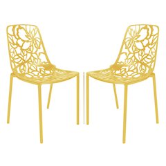 Modern Devon Aluminum Chair, Set of 2