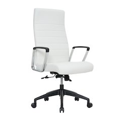 Hilton Modern High-Back Leather Office Chair