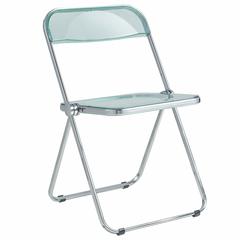 Lawrence Acrylic Folding Chair With Metal Frame