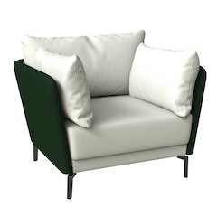 Luxify Collection Single Seater Sofa in Green