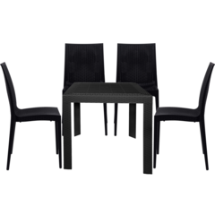 Mace Mid-Century 5-Piece Outdoor Dining Set