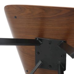 Wooden Dining Chair Modern style Nymia Collection Walnut Color in Light Brown