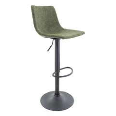 Tilbury Modern Adjustable Bar Stool With Footrest & 360-Degree Swivel