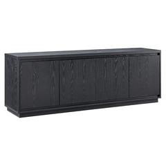 Presque Rectangular TV Stand for TV's up to 80" in Black Grain