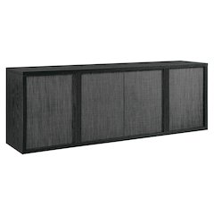 Kai Rectangular TV Stand for TV's up to 75" in Black Grain
