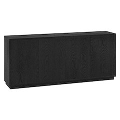 Alston 68" Wide Rectangular Buffet Table in Black Grain