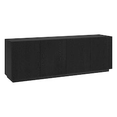 Halifax Rectangular TV Stand for TV's up to 75" in Black Grain