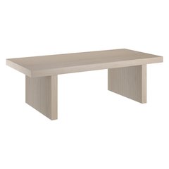Soren 48" Wide Rectangular Coffee Table in Alder White