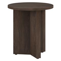 Anders 20" Wide Round Side Table in Alder Brown