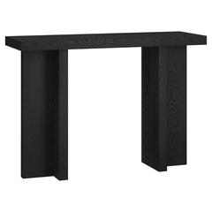 Dimitra 42" Wide Rectangular Console Table in Black Grain