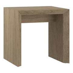 Oswin 22" Wide Rectangular Side Table in Antiqued Gray Oak