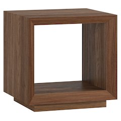 Tannen 22" Wide Rectangular Side Table in Satin Walnut