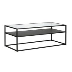 Ada 46'' Wide Rectangular Coffee Table in Blackened Bronze