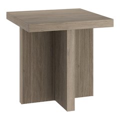 Boden 22" Wide Square Side Table in Antiqued Gray Oak