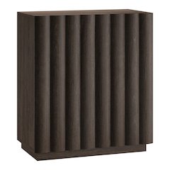 Henn&Hart 28'' Rectangular Fluted Accent Cabinet, Ribbed Sideboard Buffet