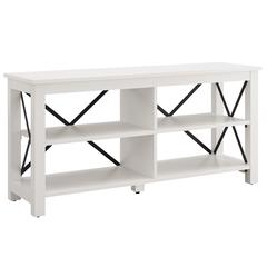 Sawyer Rectangular TV Stand for TV's up to 55" in White