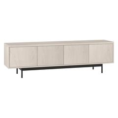 Abington Rectangular TV Stand for TV's up to 75" in Alder White