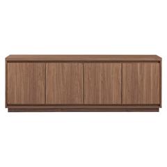 Presque Rectangular TV Stand for TV's up to 75" in Satin Walnut