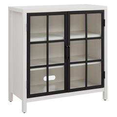 Bennett 32" Wide Rectangular Accent Cabinet in White