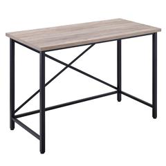 Martina Rectangular 47.5'' Wide Desk in Black/Gray Oak