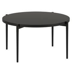 Wayne Round Coffee Table in Blackened Bronze