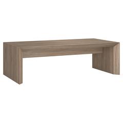 Oswin 48" Wide Rectangular Coffee Table in Antiqued Gray Oak