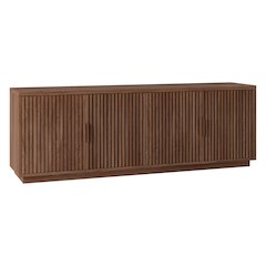 Mero Rectangular TV Stand for TV's up to 75" in Satin Walnut